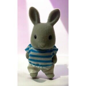 Vintage 1985 Tomy Sylvanian Families Collectables The Babblebrook Brother Rabbit